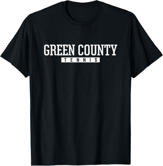 Green County High School Tennis T-Shirt - T-Shirt | Black