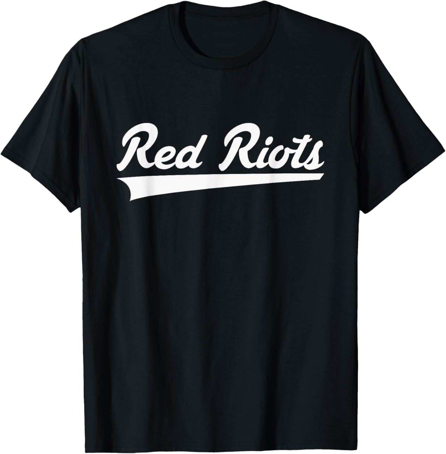 South Portland Red Riots Vintage Swoosh T-Shirt - T-Shirt | Black