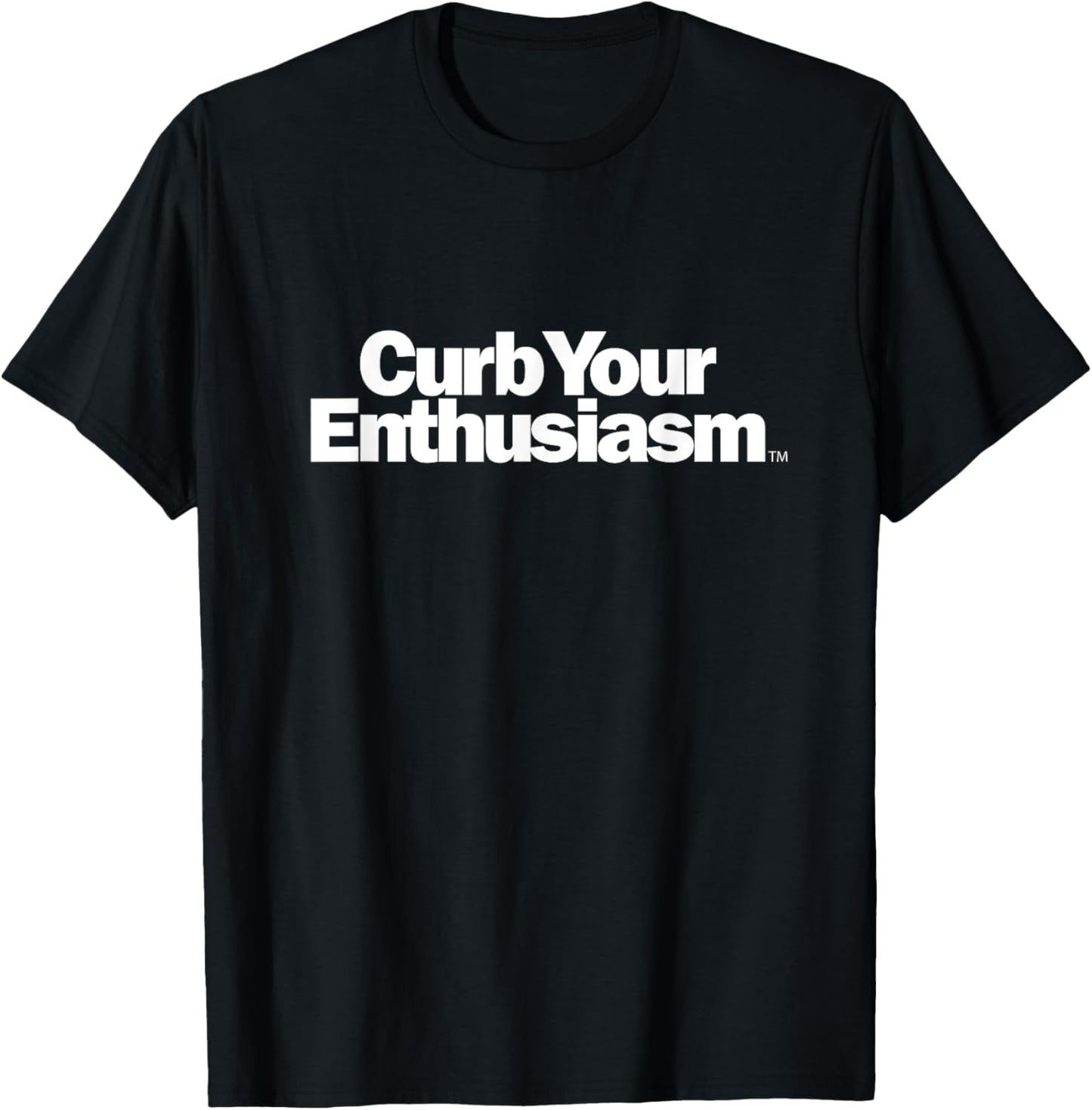 Curb Your Enthusiasm Curb Logo PAPL14515 -Adults Black Small T-Shirt - T-Shirt | Black