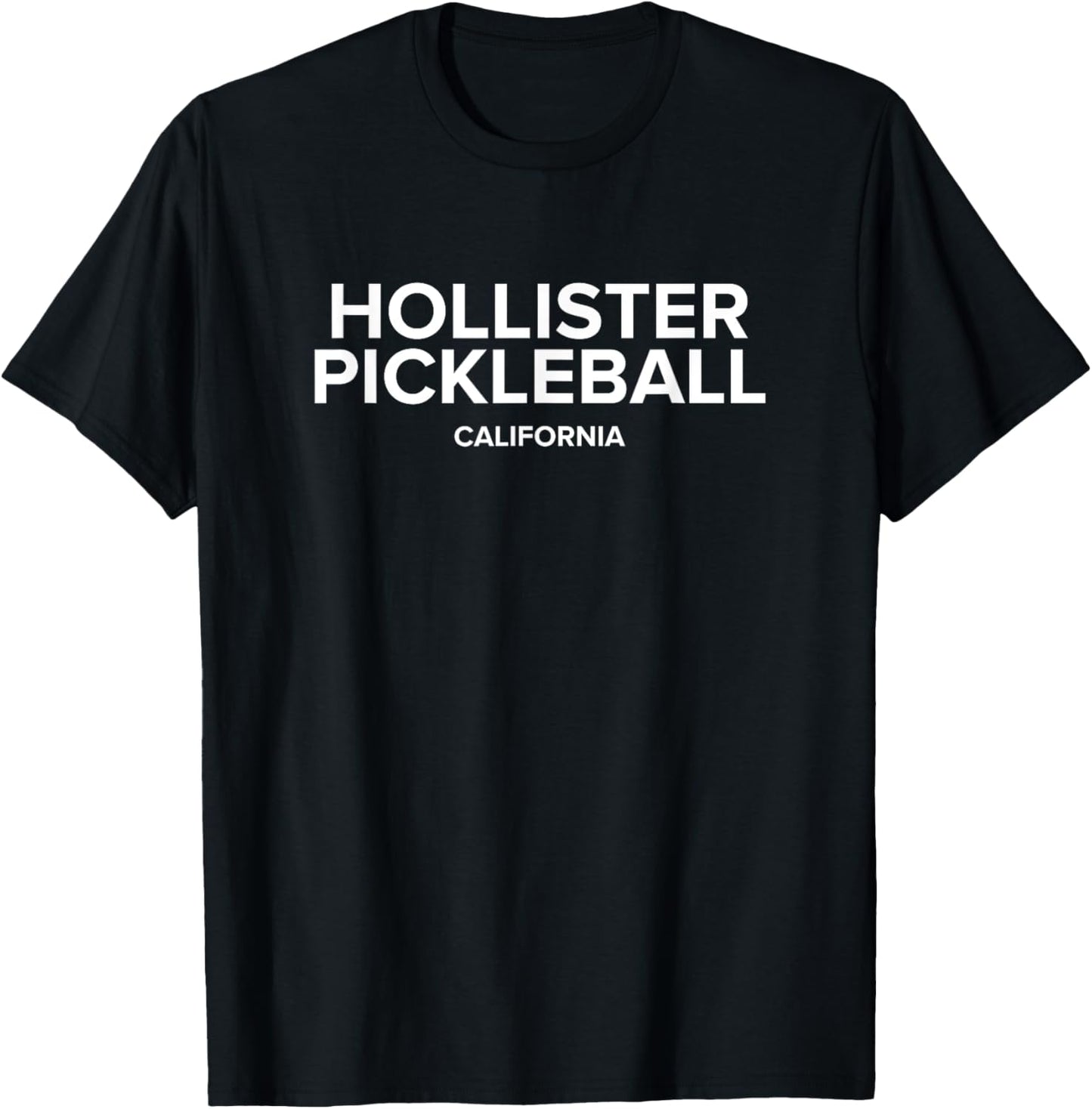 Rally Threads Hollister, CA Pickleball Club Black T-Shirt - T-Shirt | Black