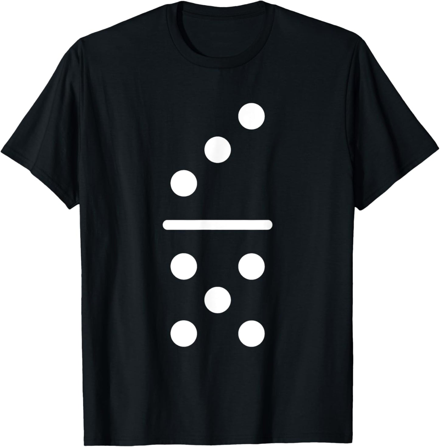 Domino Game 3 5 Dots Matching Halloween Group Costume T-Shirt - T-Shirt | Black