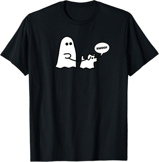Ghost Walking Ghost Dog Bwoof Men Women Kids T-Shirt - T-Shirt | Black