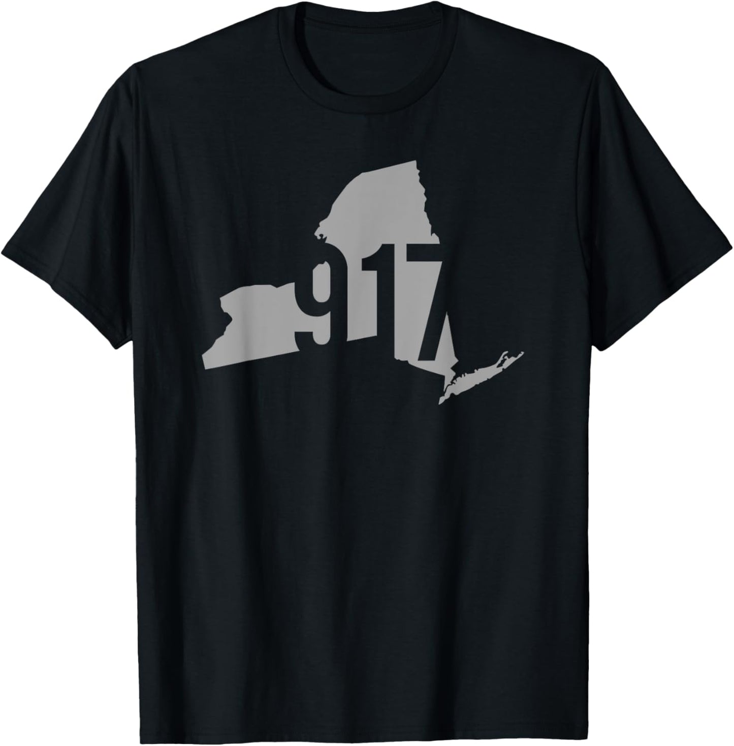 917 Area Code, NYC, Bronx, Brooklyn, Queens, Staten Island T-Shirt - T-Shirt | Black