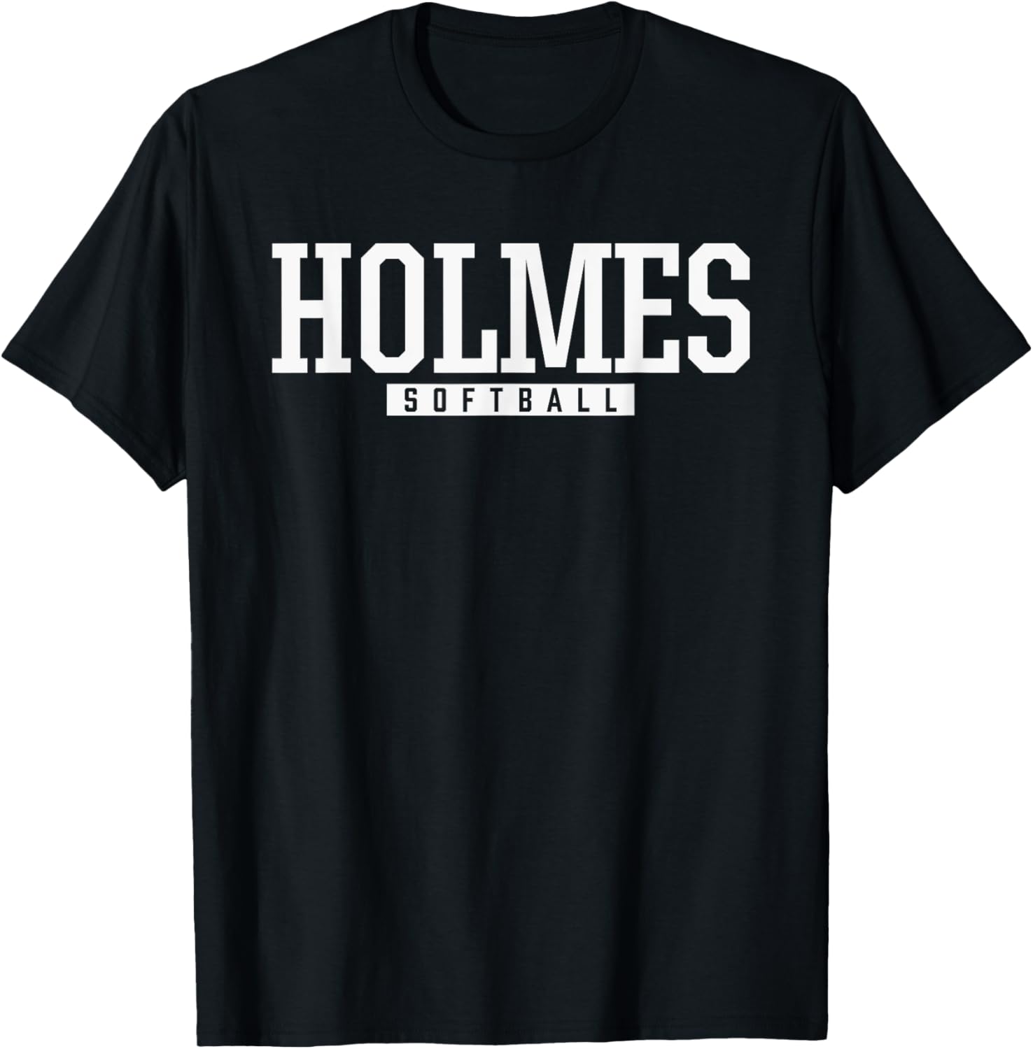 Holmes High School Softball T-Shirt - T-Shirt | Black