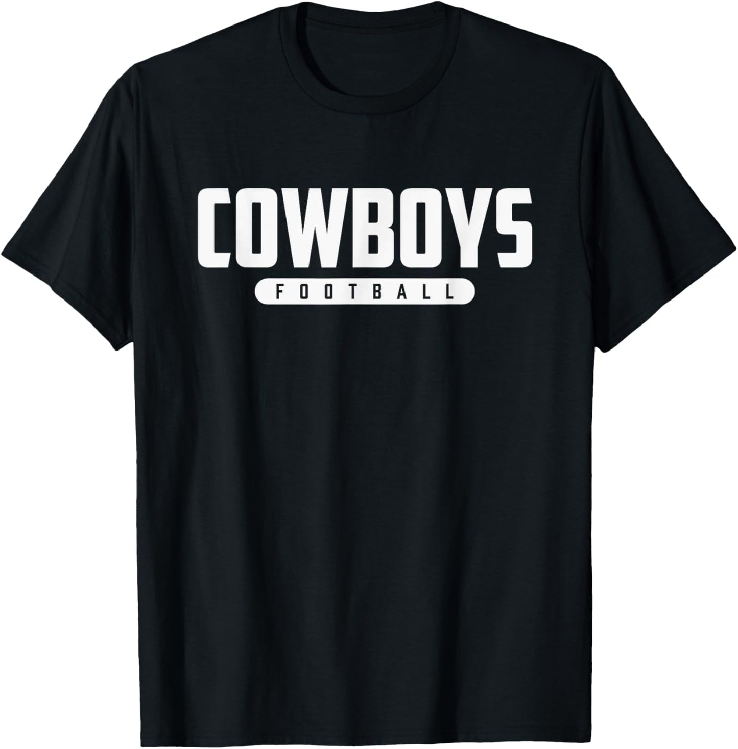 Grantsville Cowboys Football T-Shirt - T-Shirt | Black