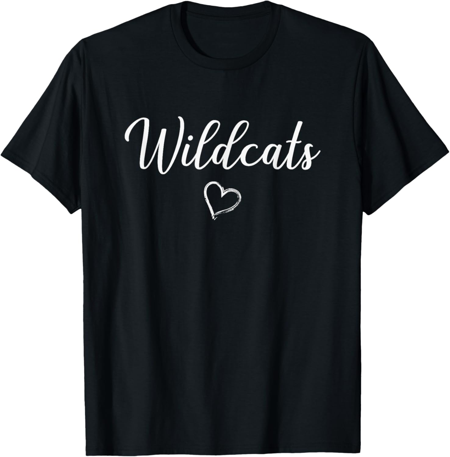 Arvada West Wildcats Above Small Heart T-Shirt - T-Shirt | Black
