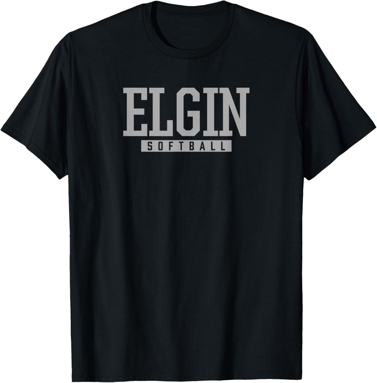 Elgin High School Softball T-Shirt - T-Shirt | Black