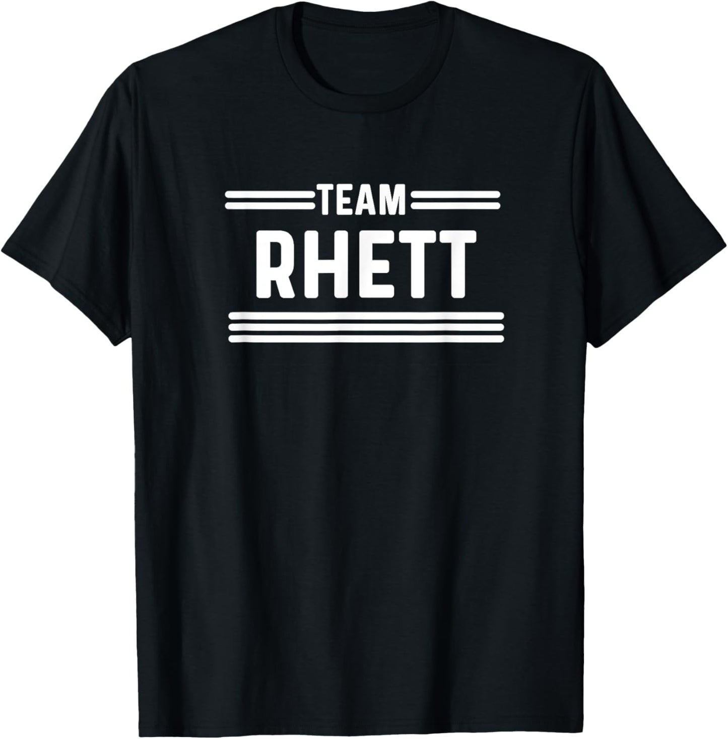 Team Rhett - Family Name T-Shirt - T-Shirt | Black