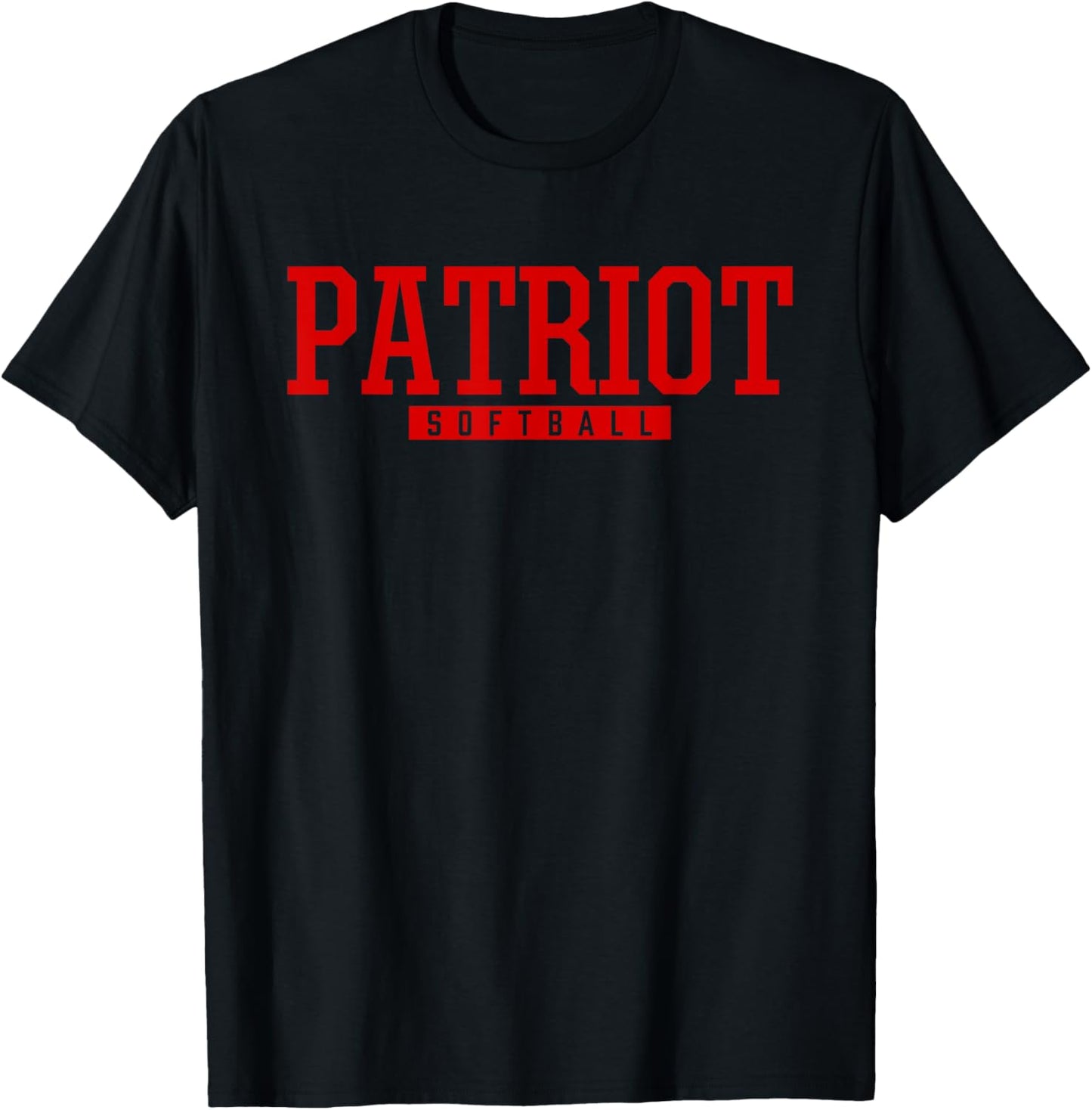 Patriot High School Softball T-Shirt - T-Shirt | Black