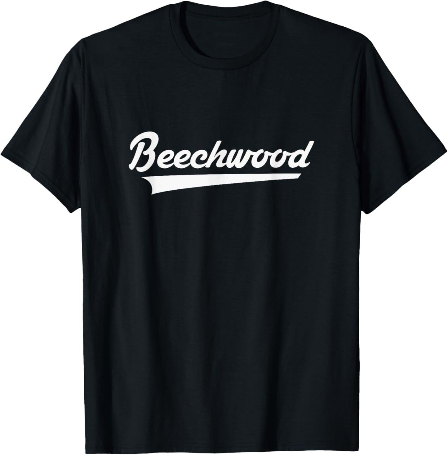 Beechwood High School Vintage Swoosh T-Shirt - T-Shirt | Black
