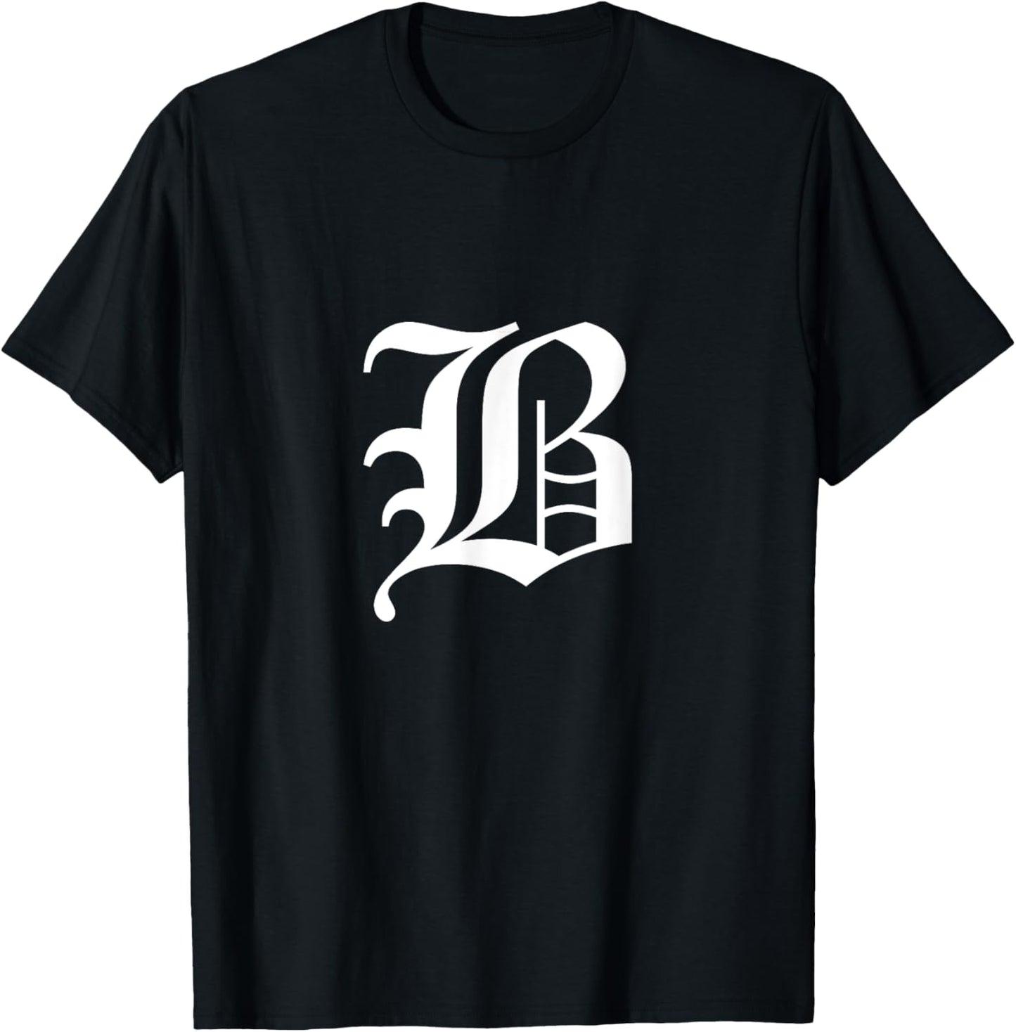 Letter B Old English Medieval T-Shirt - T-Shirt | Black