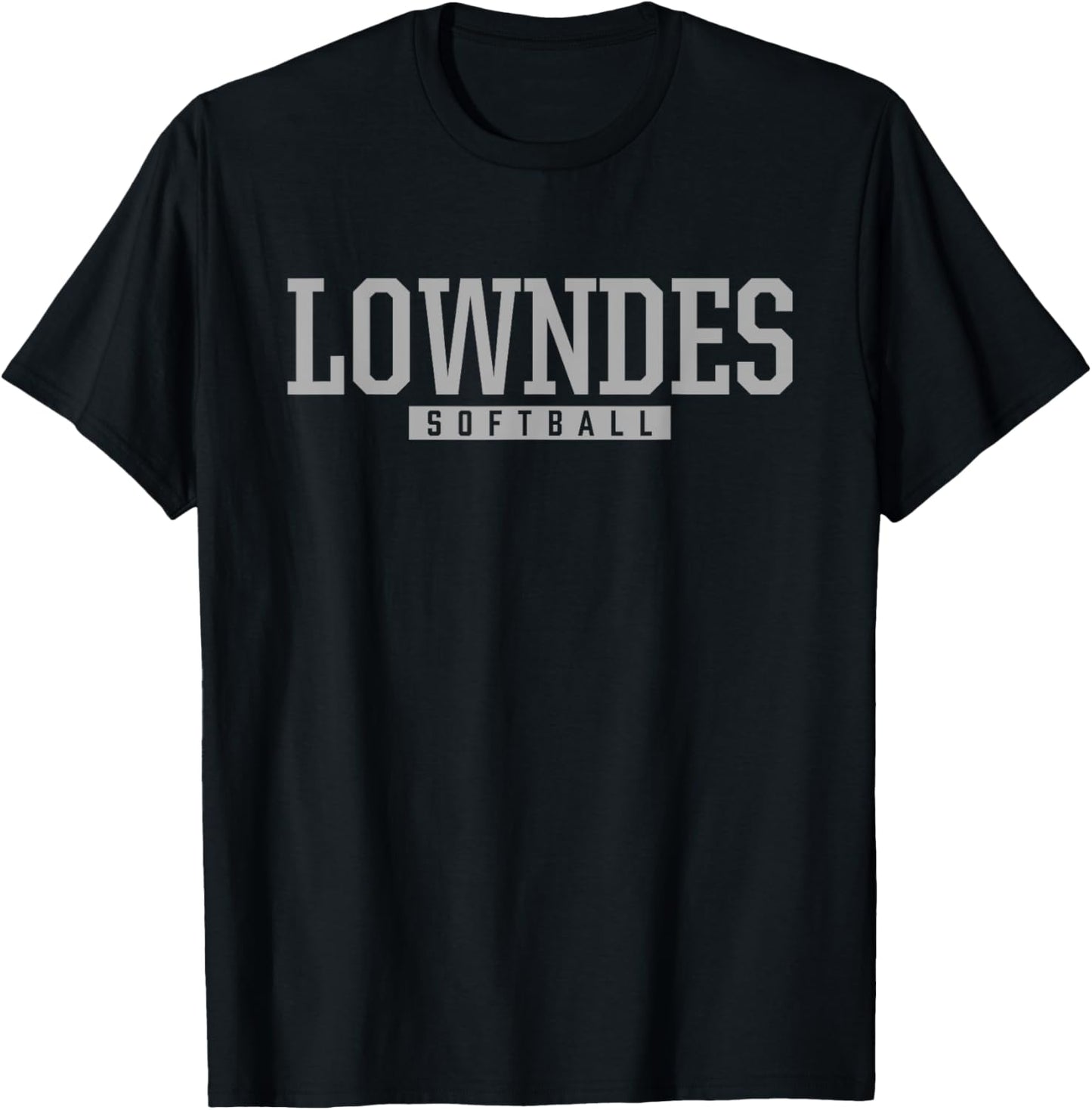 Lowndes High School Softball T-Shirt - T-Shirt | Black