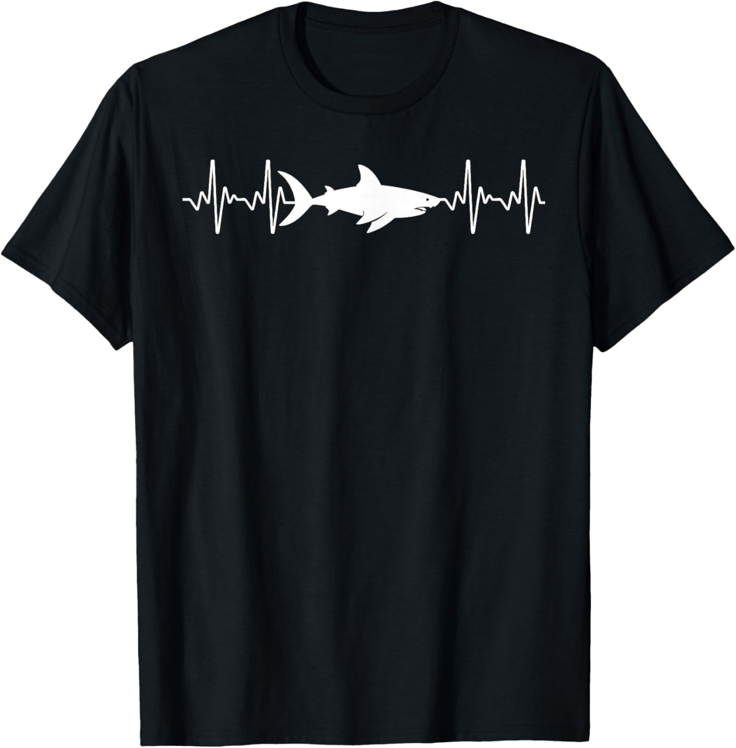 Cool Shark Design Women Kids Adult Fish Shark Lover T-Shirt - T-Shirt | Black