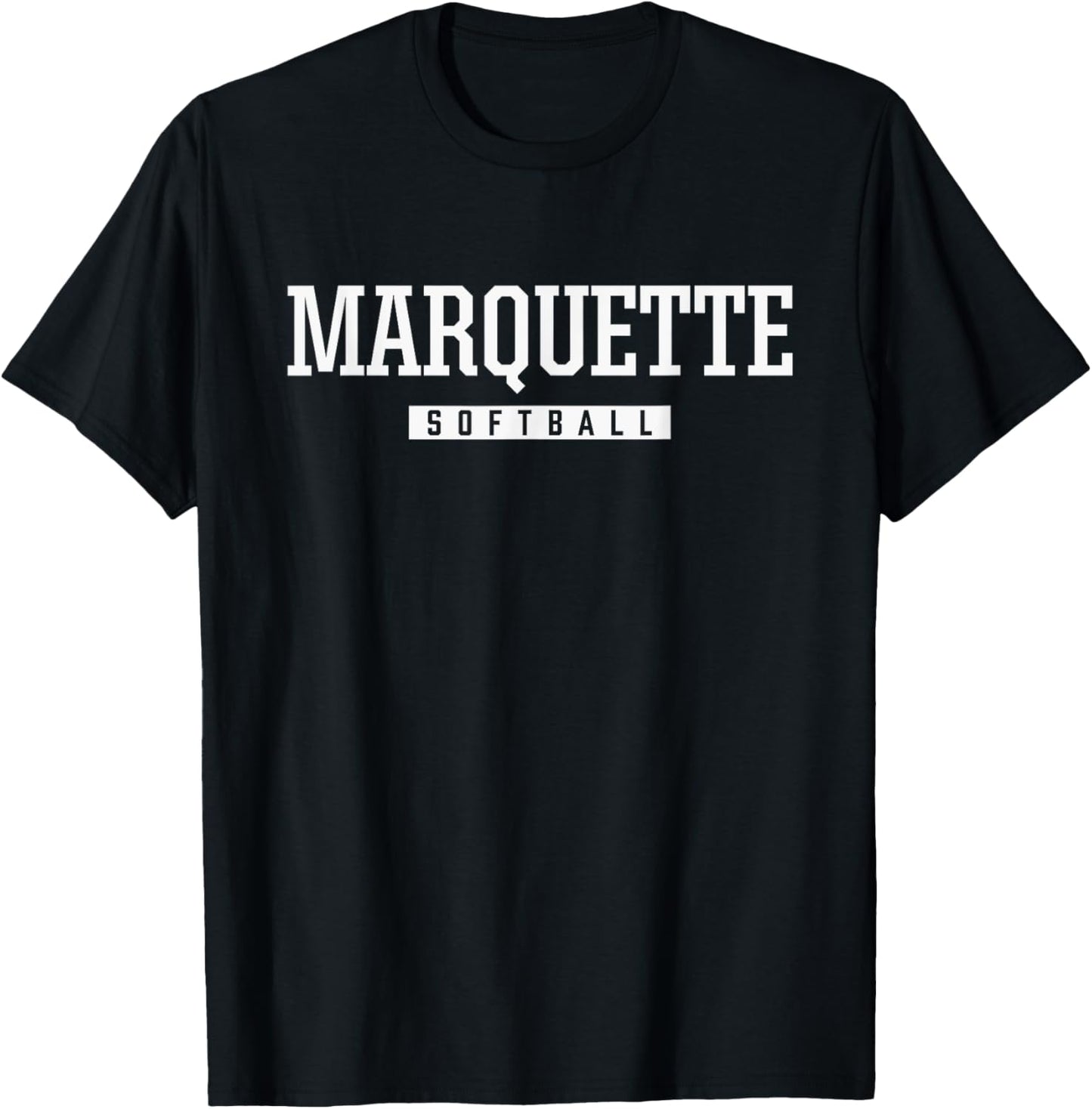 Marquette Senior High School Softball T-Shirt - T-Shirt | Black