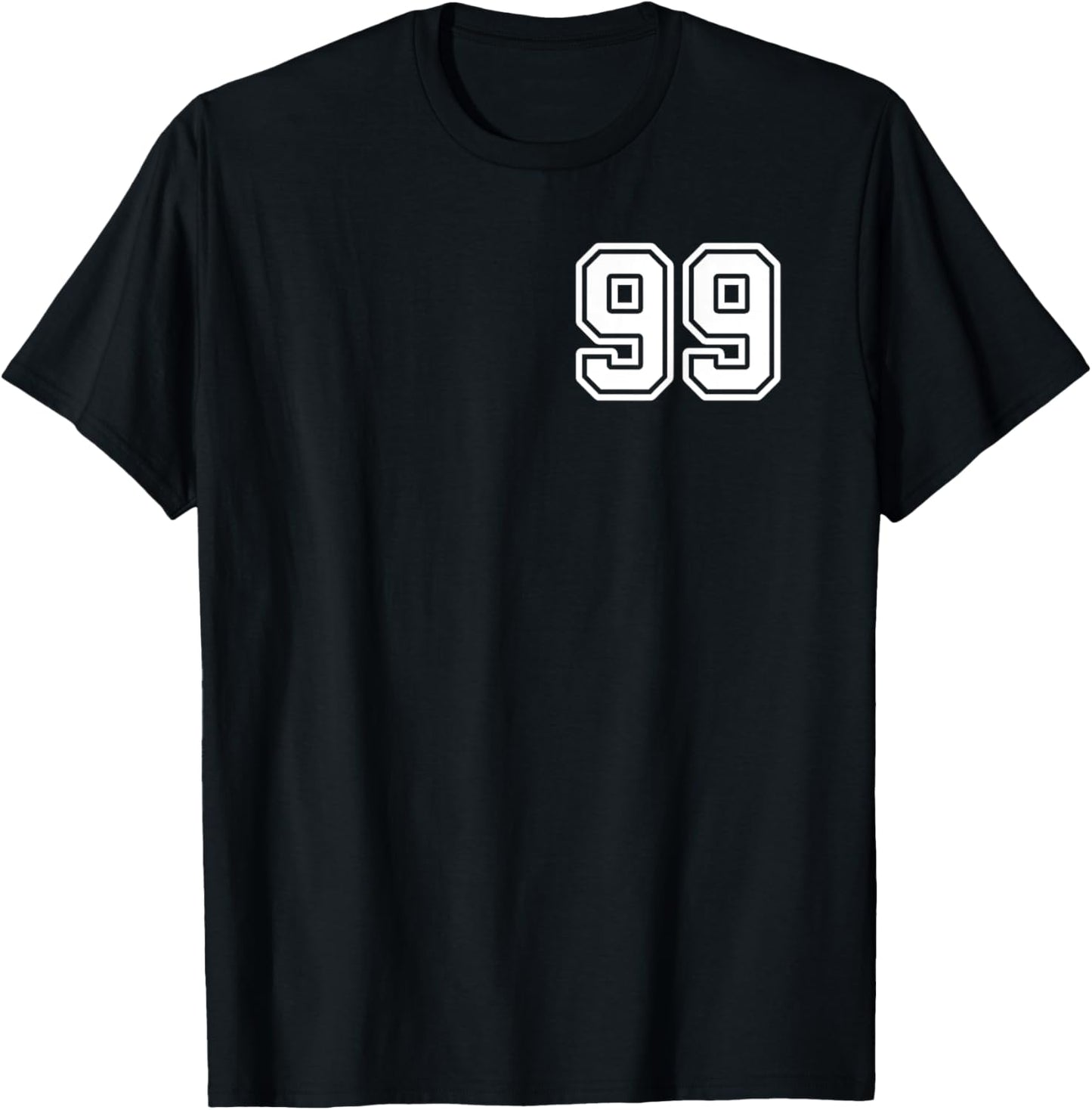 Number 99 Shirt #99 Player Sports Team Men Women Kids T-Shirt - T-Shirt | Black