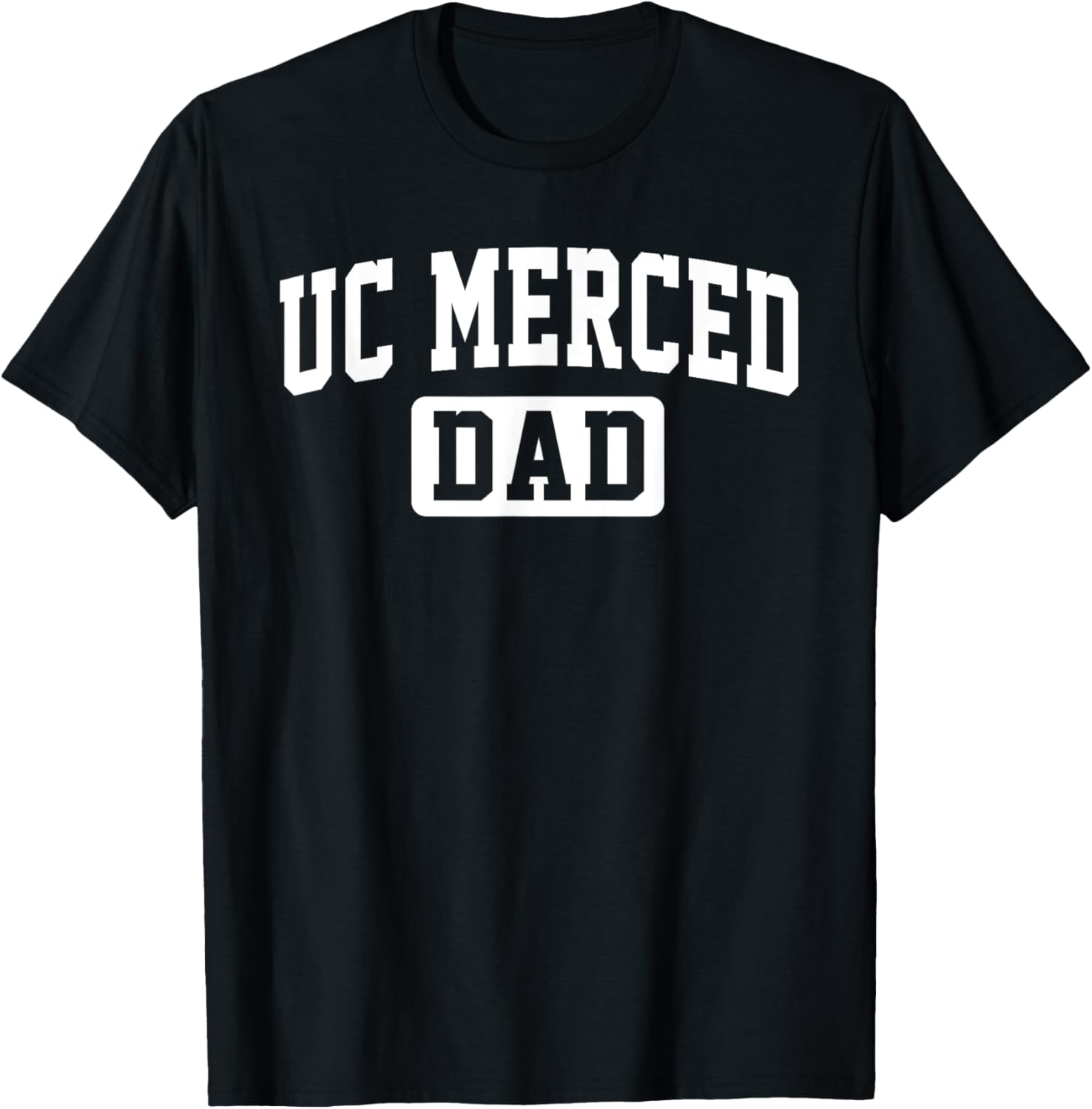 UC Merced University Dad Father Arch Vintage Family T-Shirt - T-Shirt | Black