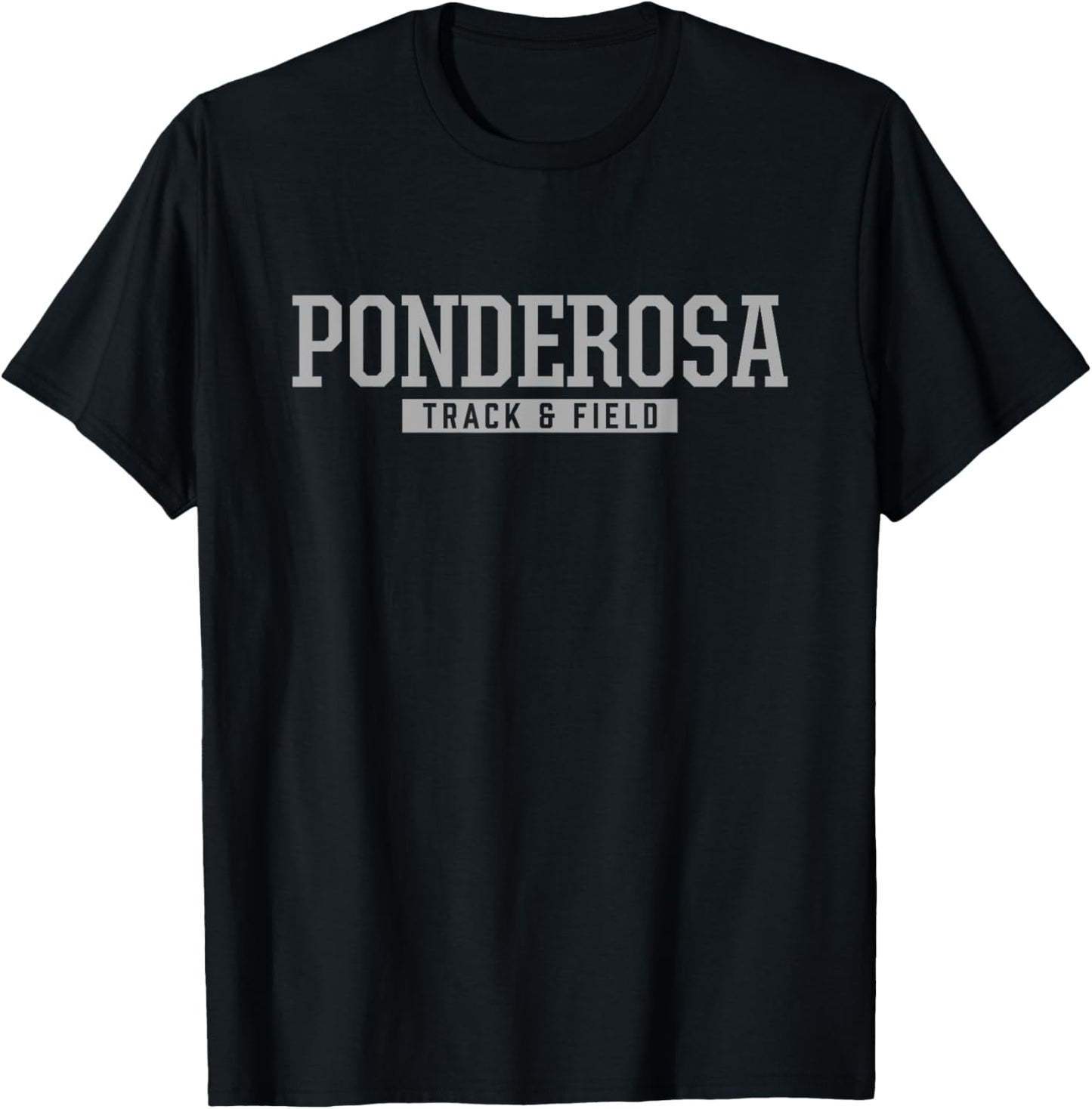 Ponderosa High School Track & Field T-Shirt - T-Shirt | Black