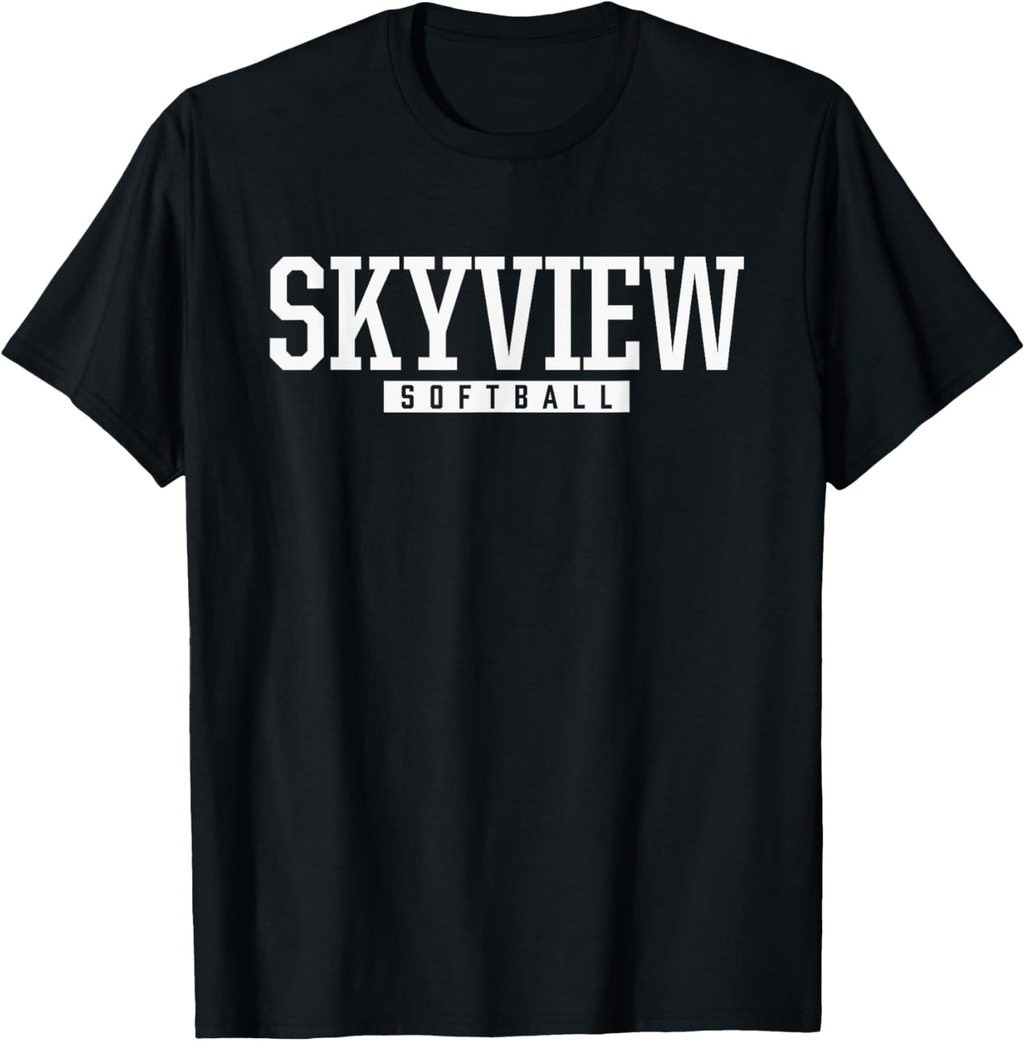 Skyview High School Softball T-Shirt - T-Shirt | Black