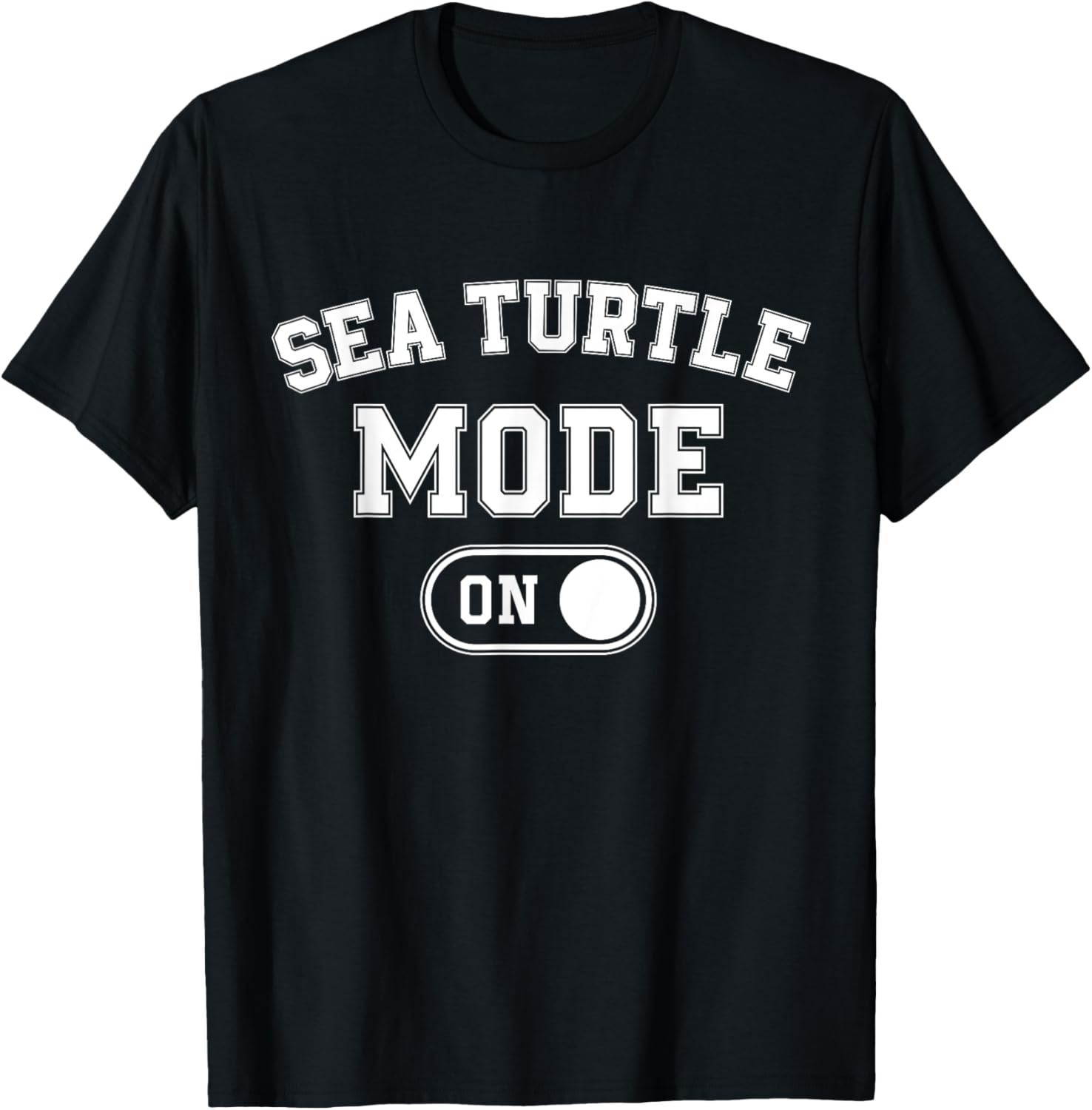 Sea Turtle Mode On Costume Funny Ocean Voyager Gift Marine T-Shirt - T-Shirt | Black