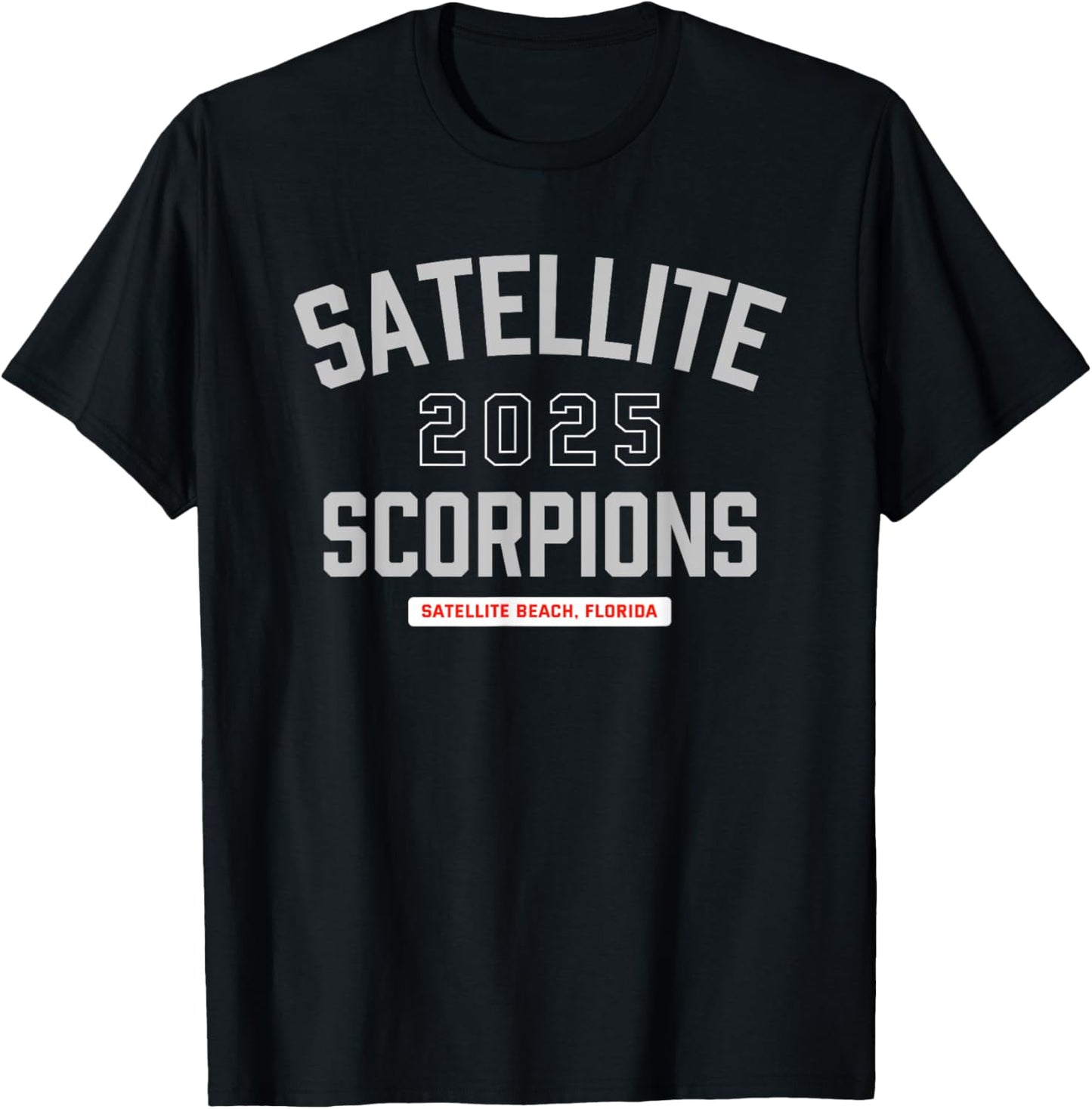 Satellite Scorpions Satellite Beach, Florida 2025 T-Shirt - T-Shirt | Black