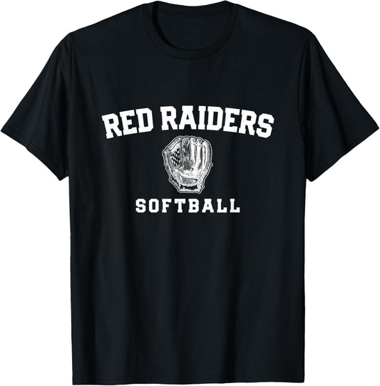 Red Raiders Ajo Softball Mitt HS T-Shirt - T-Shirt | Black