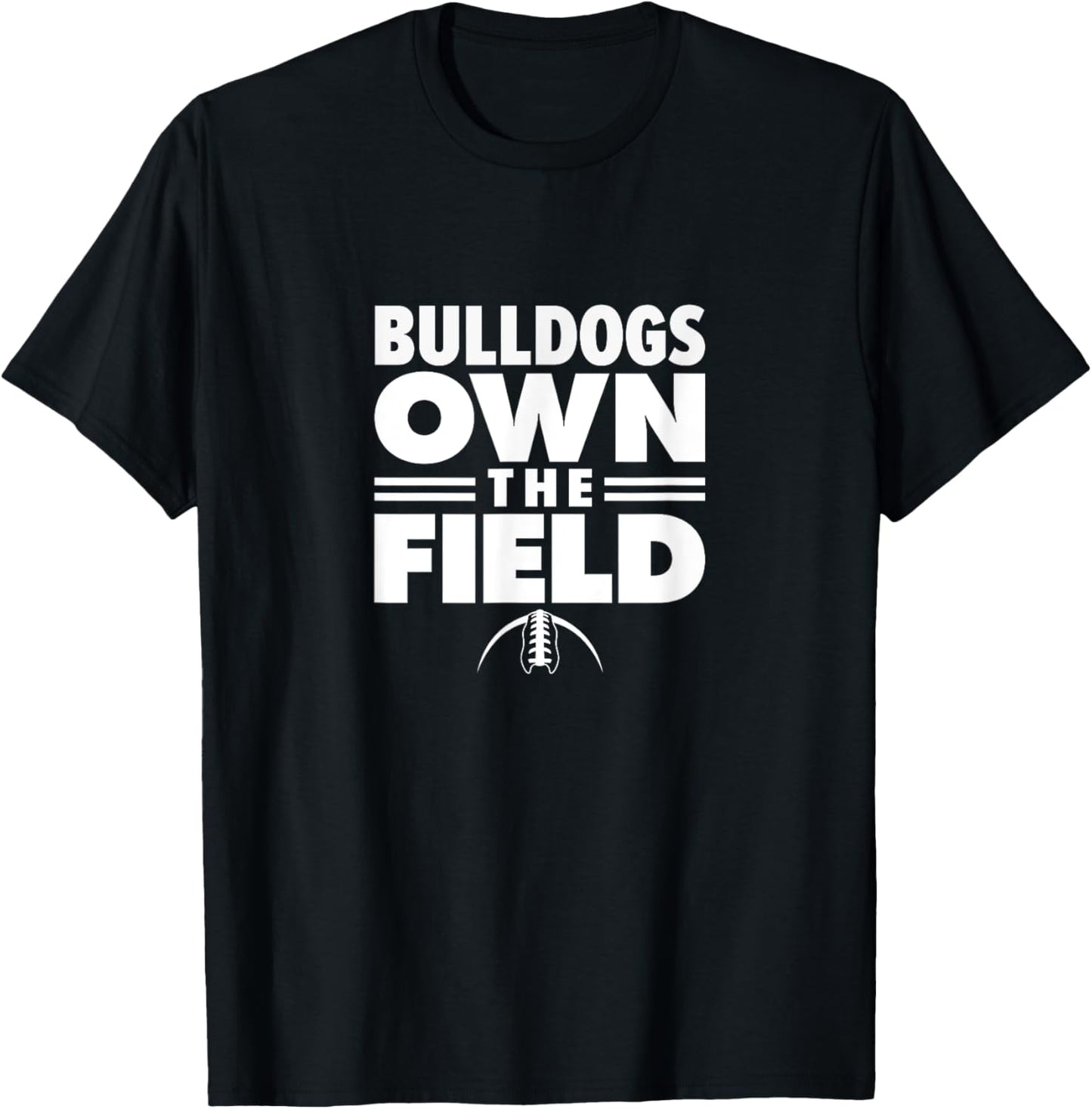 Heath Bulldogs Own the Field T-Shirt - T-Shirt | Black