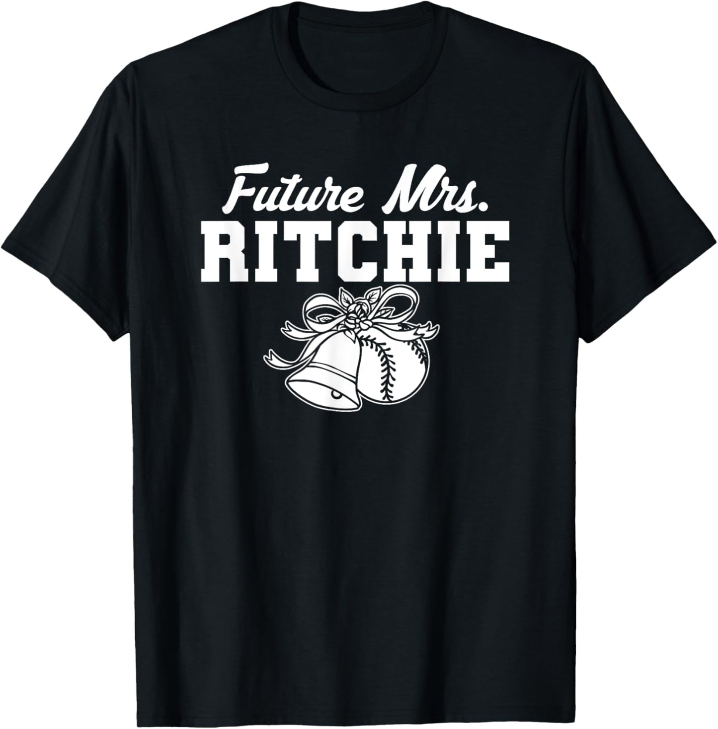 Future Mrs. JR Ritchie Prospect Baseball Fan Gear T-Shirt - T-Shirt | Black