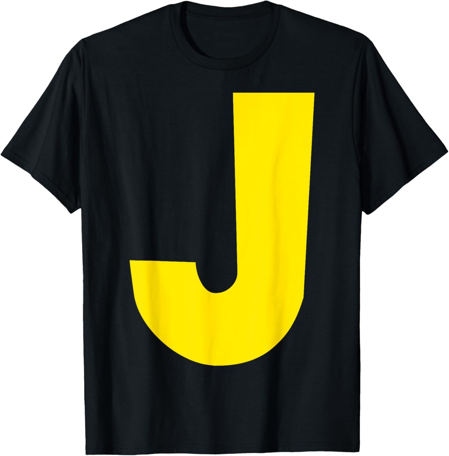 "J" Letter Chipmunk Group Matching Funny Halloween Letter J T-Shirt - T-Shirt | Black