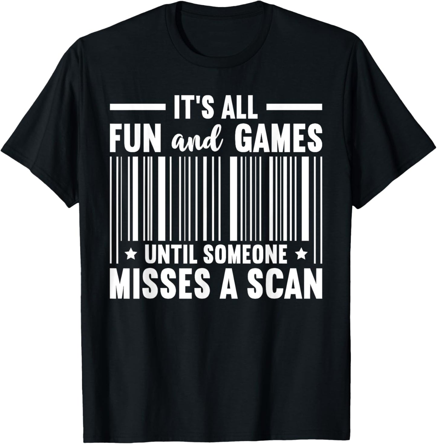 Fun and Games Misses A Scan Postal Worker Mailman Postman T-Shirt - T-Shirt | Black