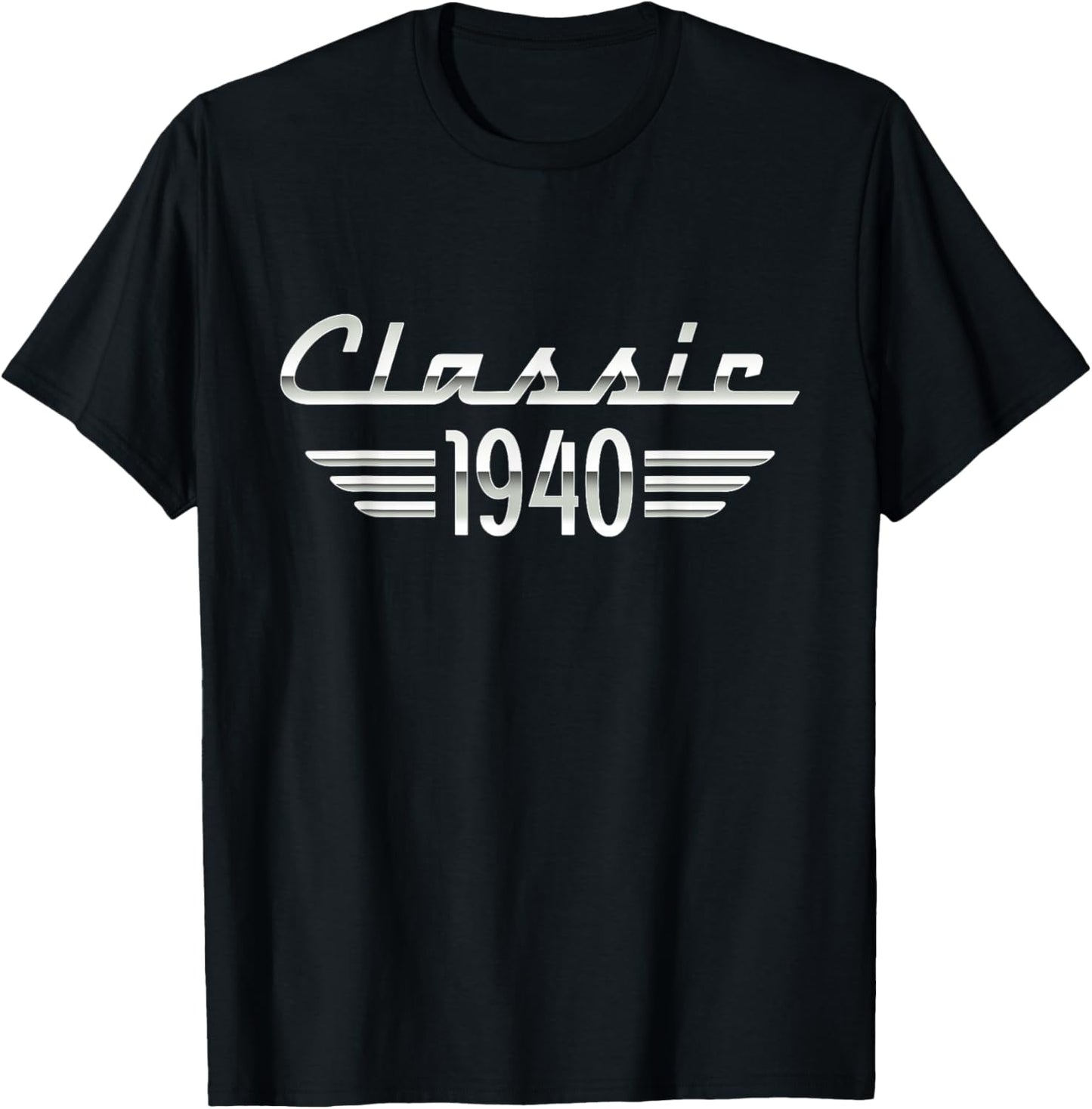 85 Year Old Gifts Classic 1940 85th Birthday T-Shirt - T-Shirt | Black
