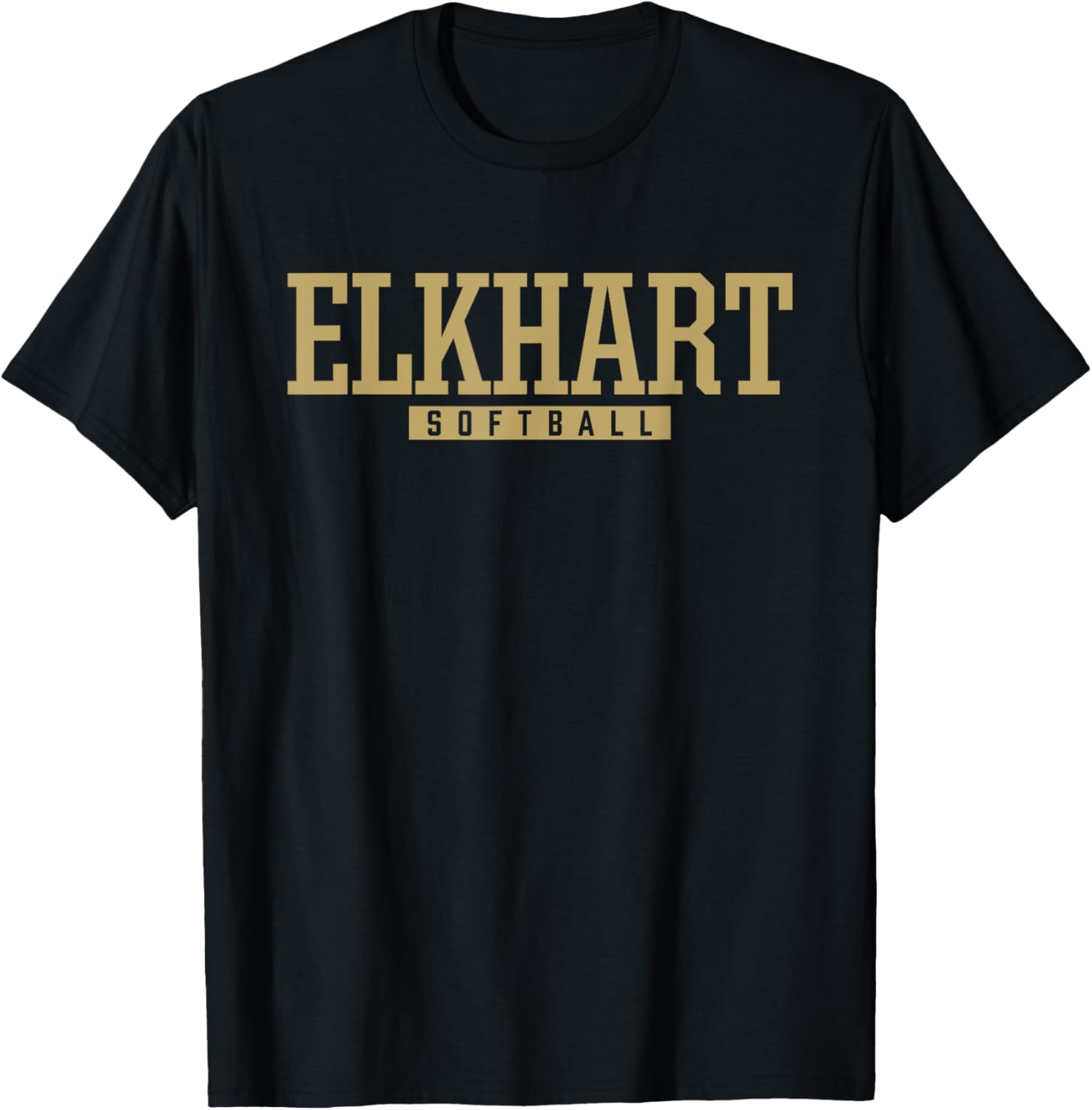 Elkhart High School Softball T-Shirt - T-Shirt | Black