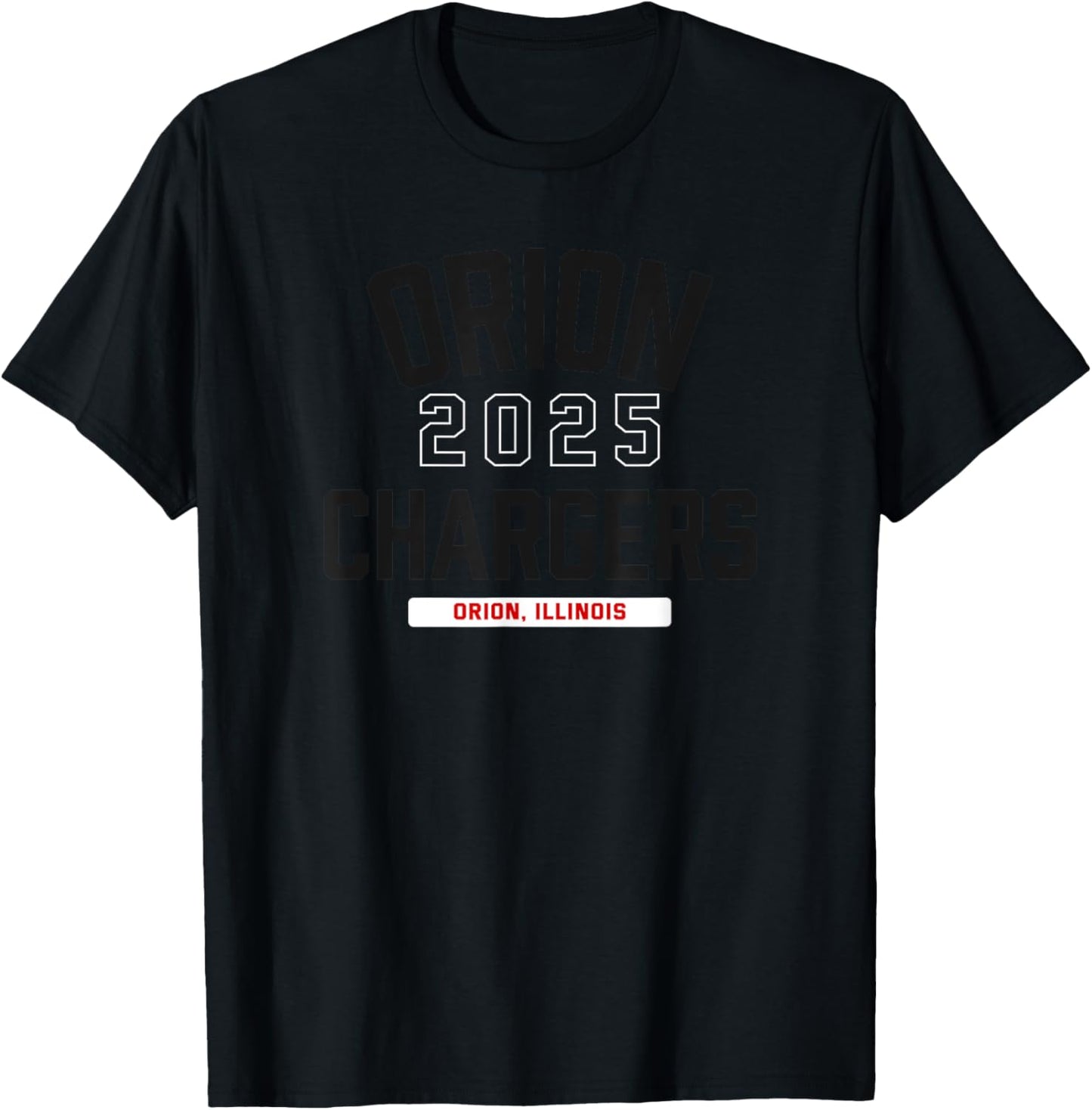 Orion Chargers Orion, Illinois 2025 T-Shirt - T-Shirt | Black