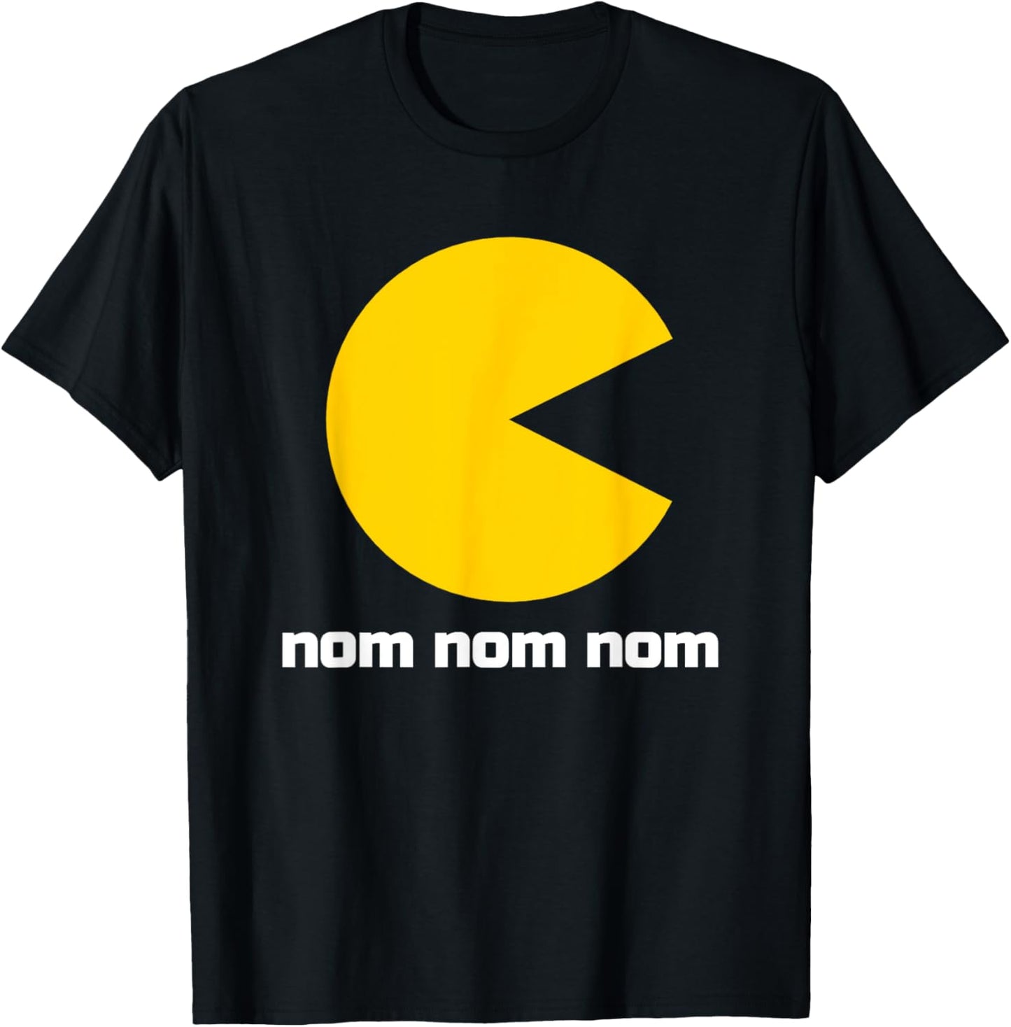 Classic Video Game Nom Nom Nom T-Shirt - T-Shirt | Black