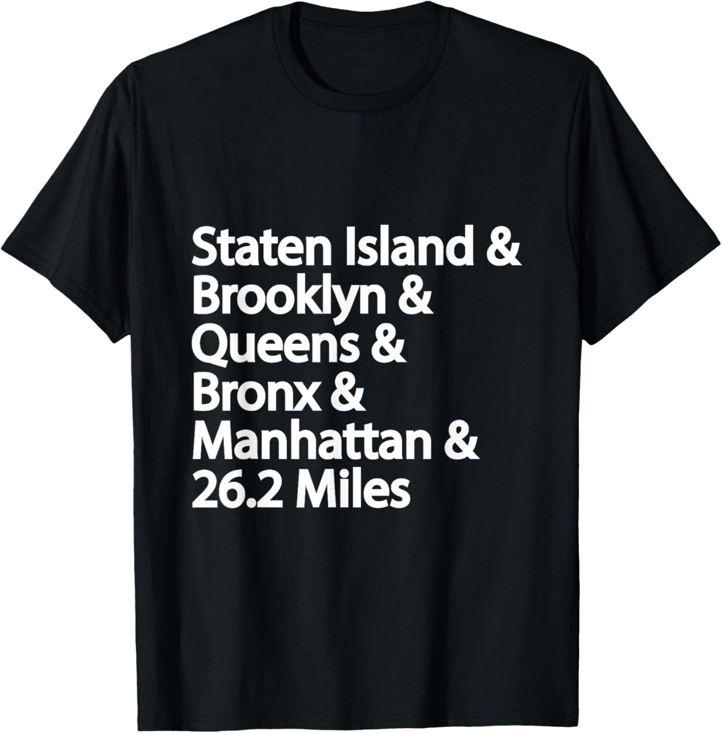 5 Boroughs NYC Running T-Shirt - T-Shirt | Black