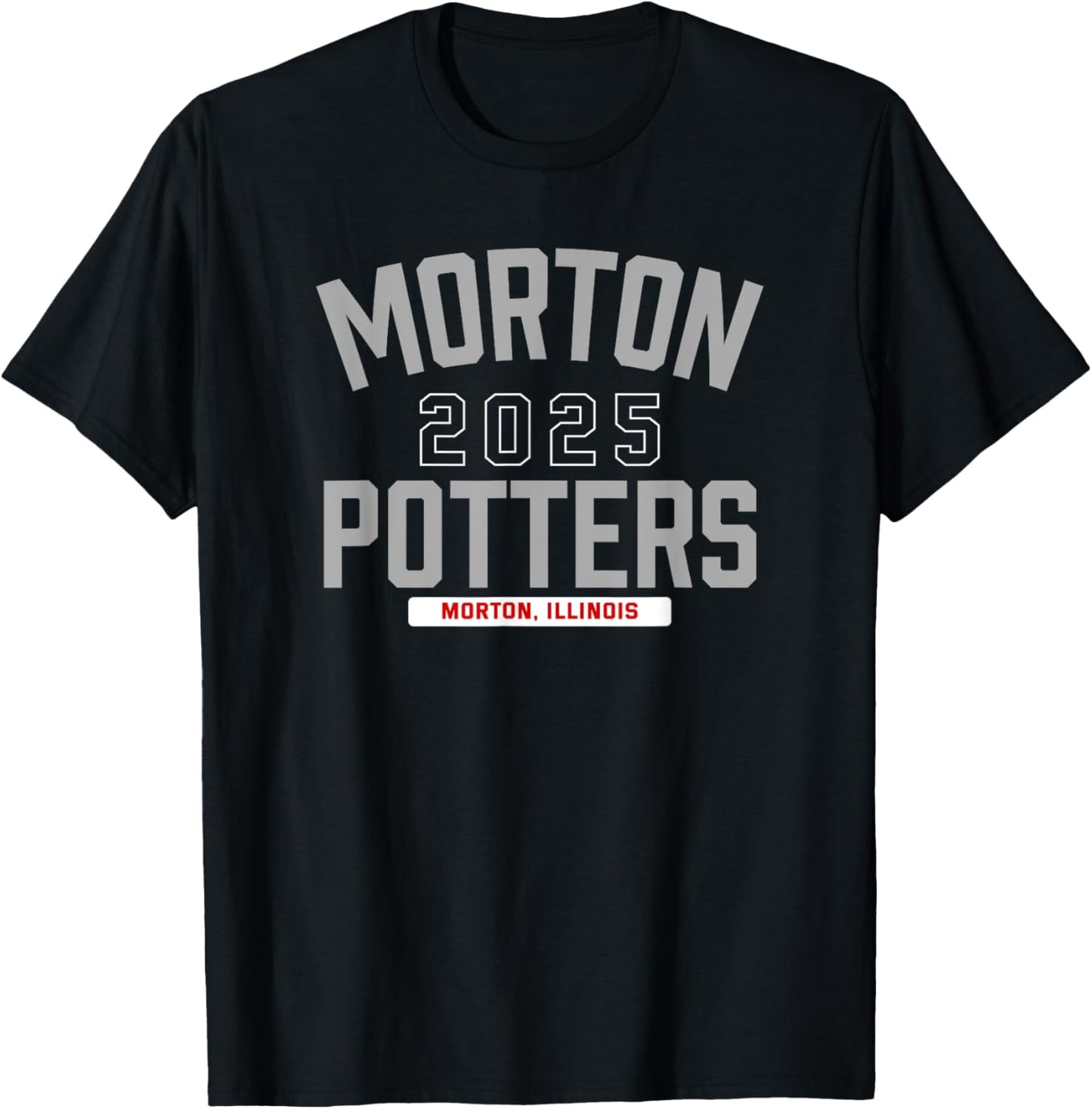 Morton Potters Morton, Illinois 2025 T-Shirt - T-Shirt | Black