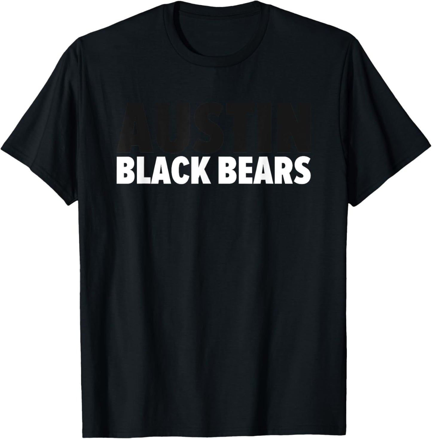 Austin Black Bears Bold T-Shirt - T-Shirt | Black