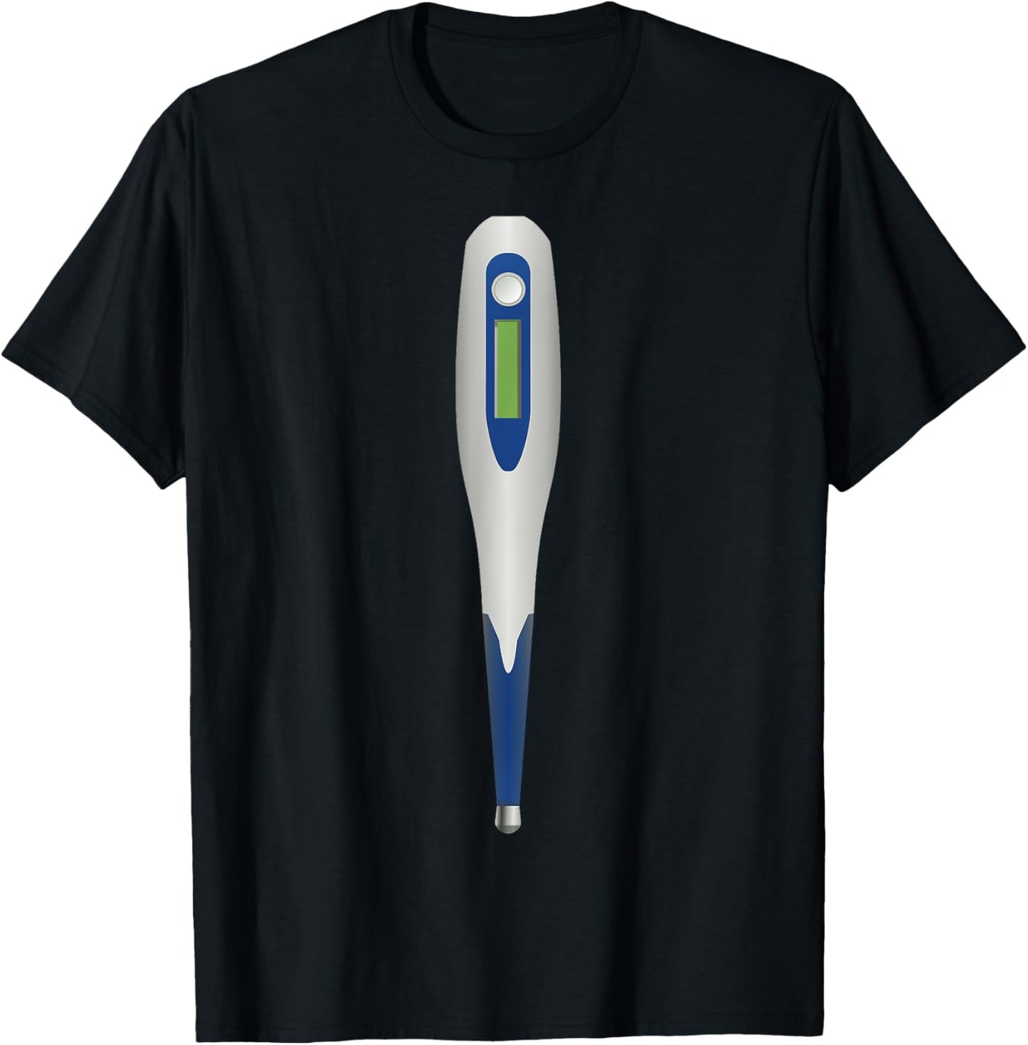 Digital Thermometer Funny Dress Up Cosplay Halloween Costume T-Shirt - T-Shirt | Black