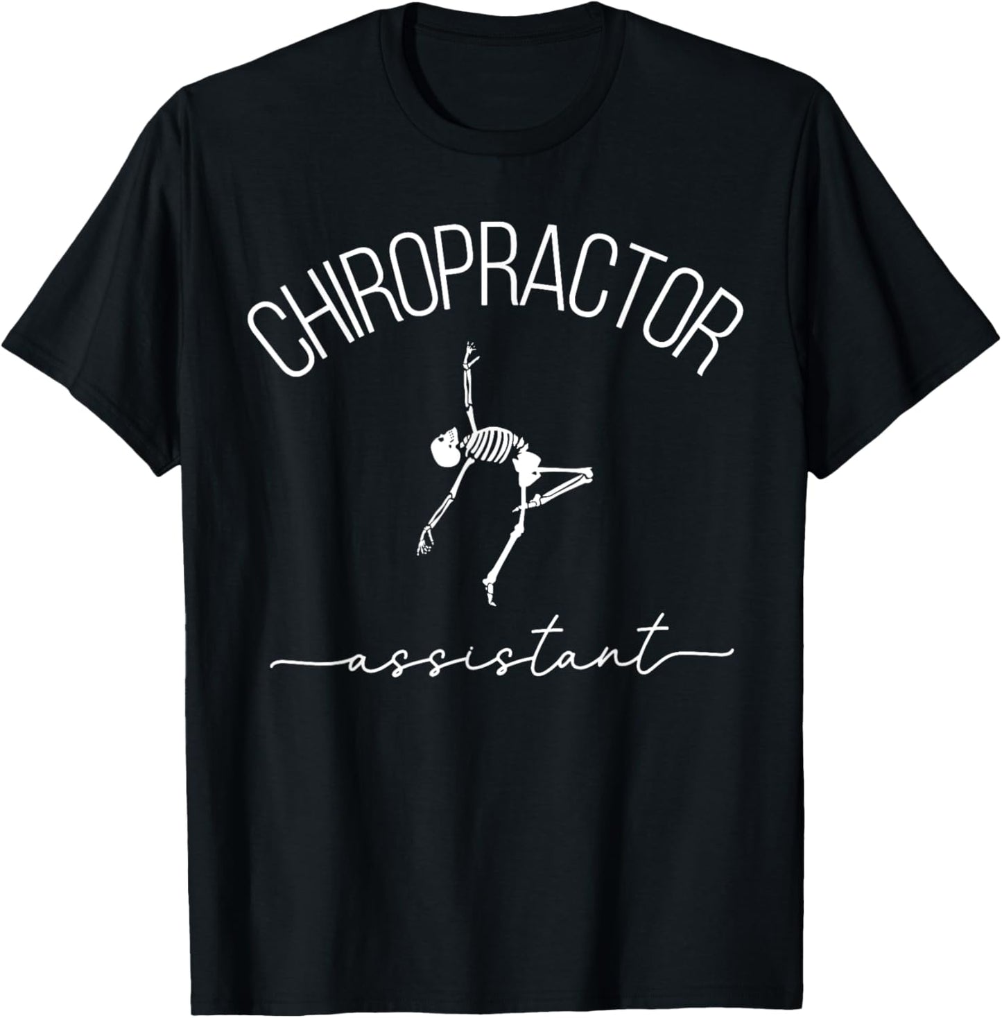 Chiropractor Assistant Dancing Skeleton Chiropractic Chiro T-Shirt - T-Shirt | Black