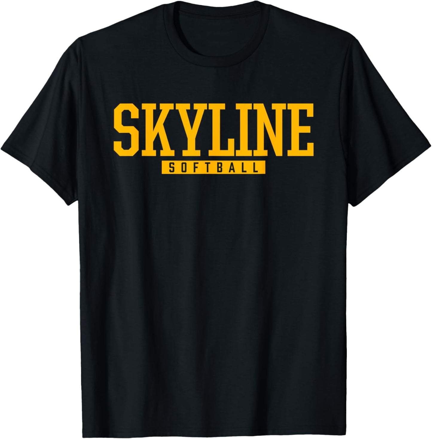 Skyline High School Softball T-Shirt - T-Shirt | Black