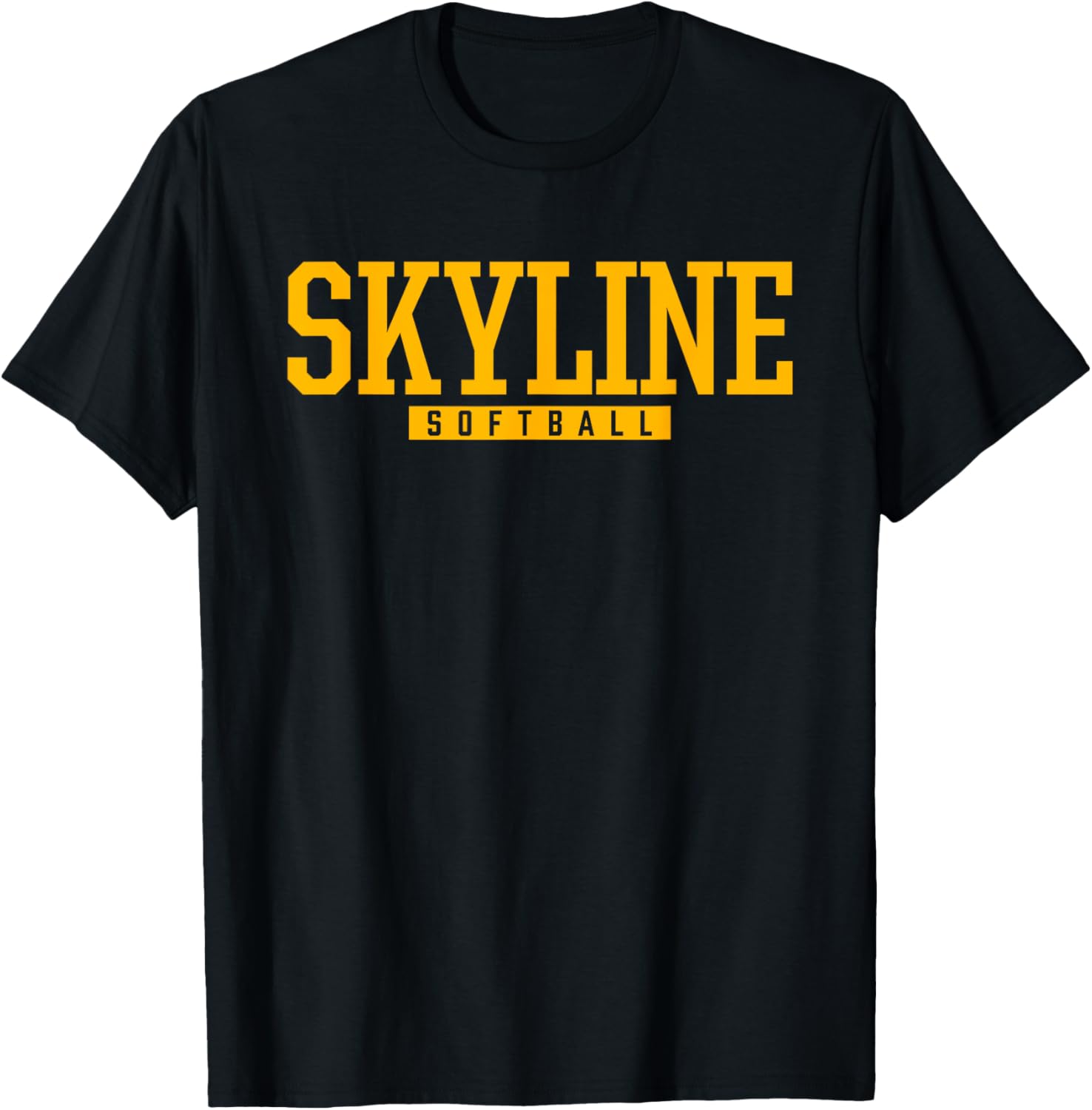 Skyline High School Softball T-Shirt - T-Shirt | Black