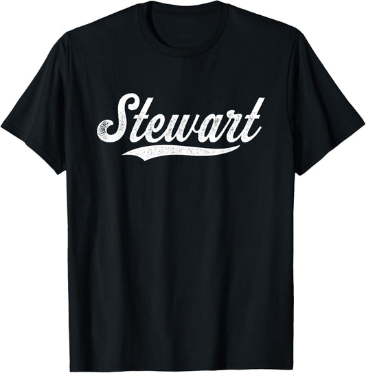 Distressed Script Sal Stewart Prospect Baseball Fan Gear T-Shirt - T-Shirt | Black