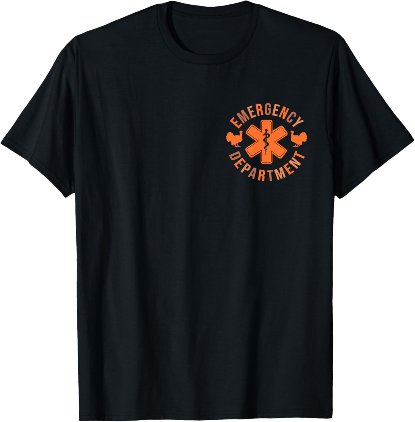 Emergency Department Emergency Room Nurse thanksgiving T-Shirt - T-Shirt | Black