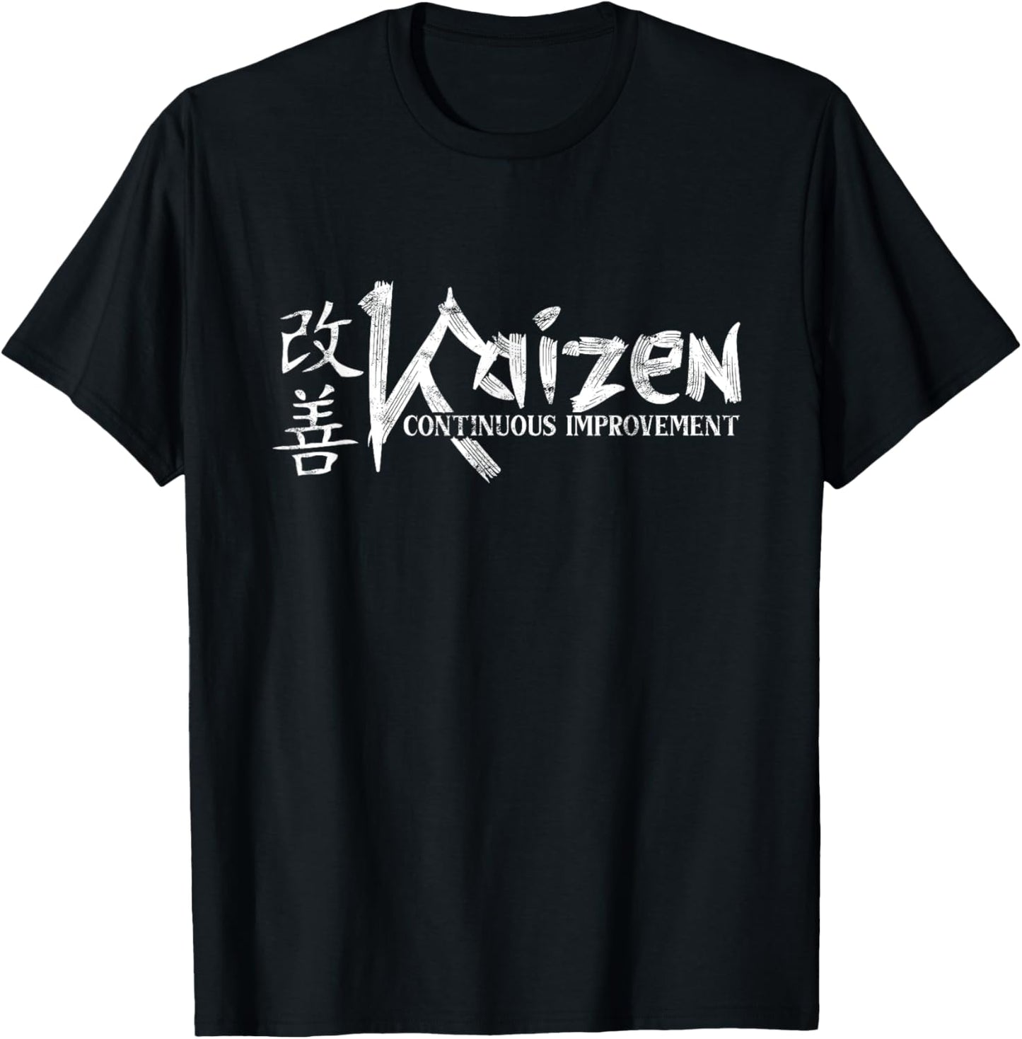 Kaizen Kanji Continuous Improvement Kaizen T-Shirt - T-Shirt | Black