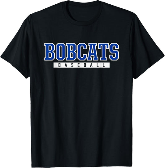 Bridge Creek Bobcats Baseball T-Shirt - T-Shirt | Black