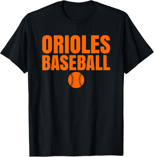 Warren Orioles Baseball T-Shirt - T-Shirt | Black