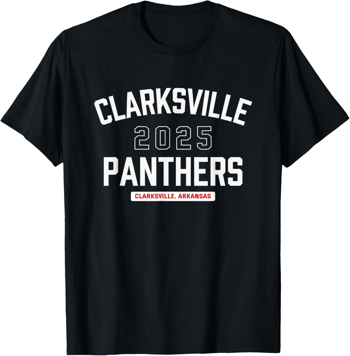Clarksville Panthers Clarksville, Arkansas 2025 T-Shirt - T-Shirt | Black