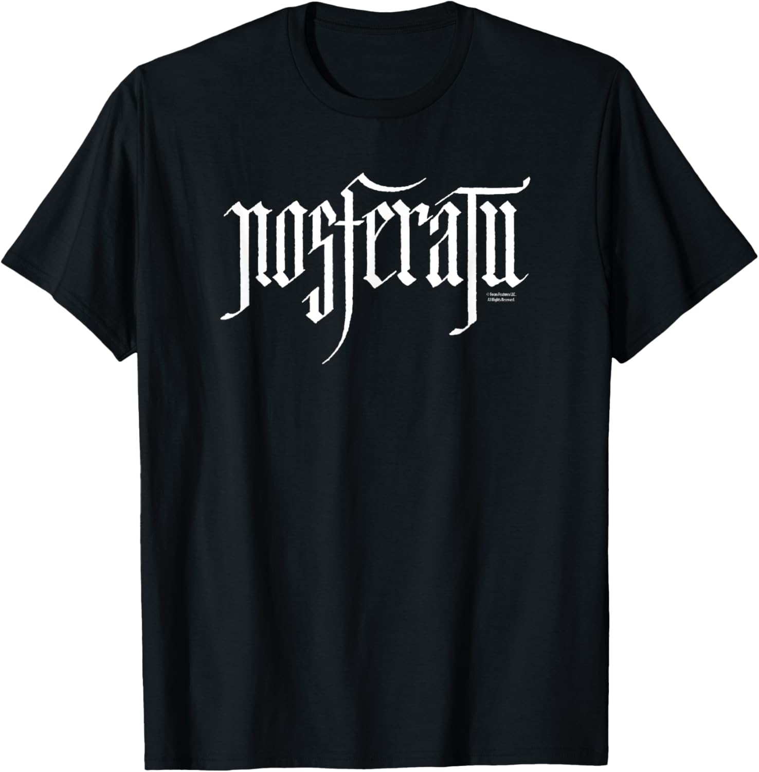 Nosferatu Logo White T-Shirt - T-Shirt | Black