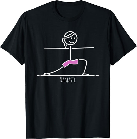 Namaste meditation clothing Funny Yoga T-Shirt - T-Shirt | Black