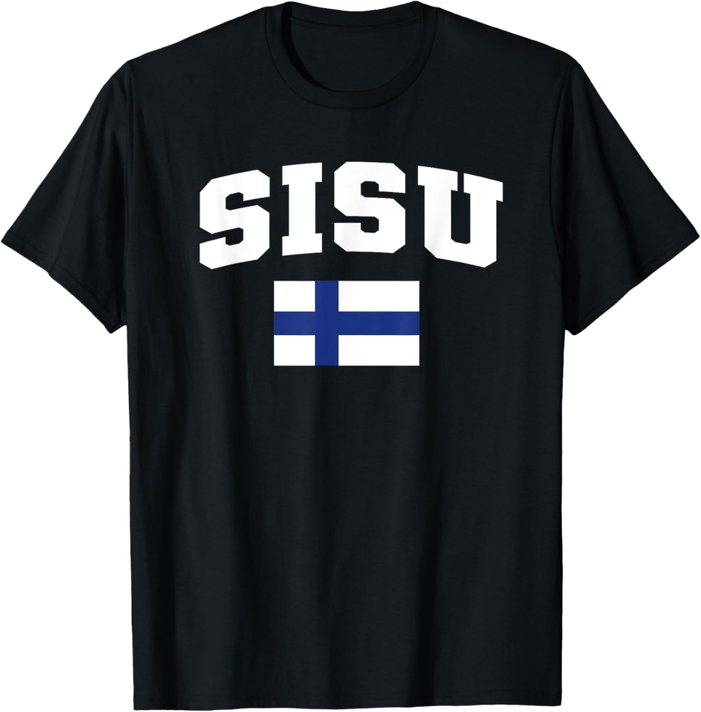 Sisu Finland Flag Finnish Resilience Suomi Pride Finn T-Shirt - T-Shirt | Black
