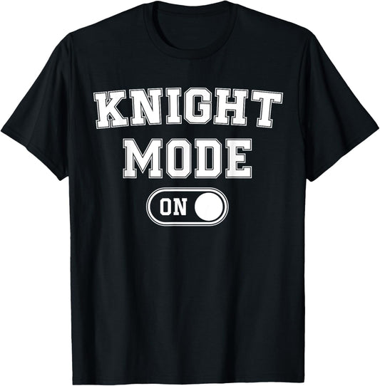 Knight Mode On Costume Funny Medieval Party Gift Fantasy T-Shirt - T-Shirt | Black